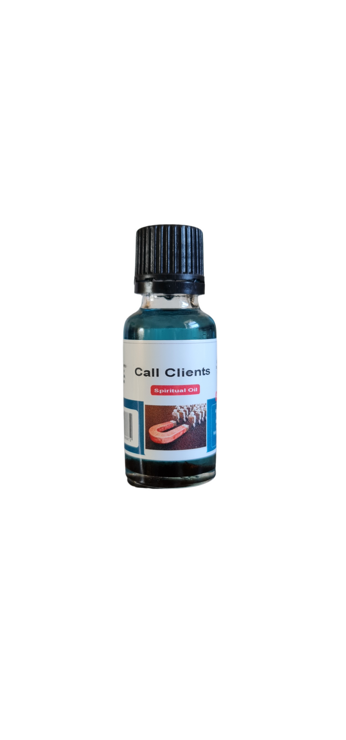 CALL CLIENTS SPIRITUAL OIL