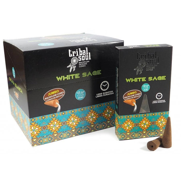 TRIBAL SOUL WHITE SAGE BACKFLOW CONES