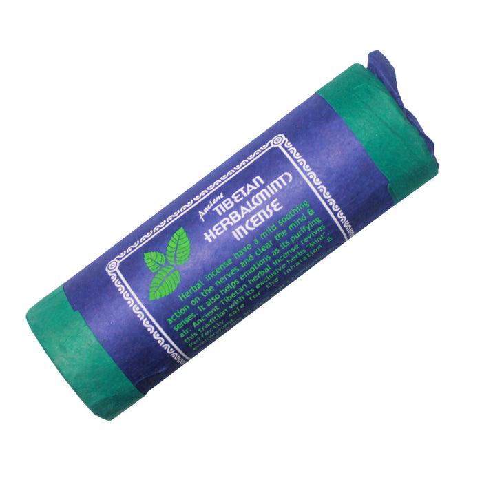 Ancient Tibetan Herbal Mint Incense is described as having a mild and soothing aroma. It was traditionally used for its calming effects and as an air purifier. These all natural herbal incense sticks burn well with the pleasing aroma of refreshing mint.