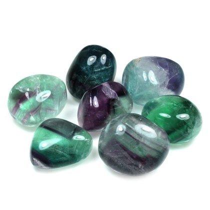 RAINBOW FLUORITE TUMBLED STONE