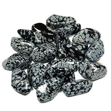 SNOWFLAKE OBSIDIAN TUMBLED STONE