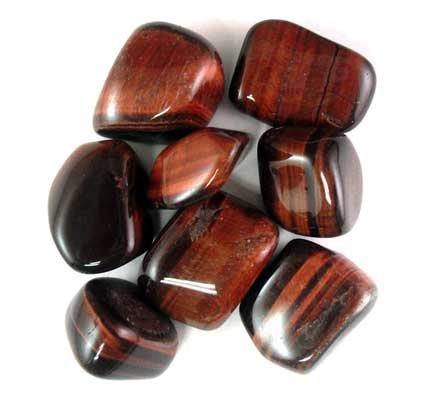RED TIGERS EYE TUMBLED STONE
