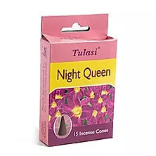 TULASI NIGHT QUEEN 15 PCS INCENSE CONES