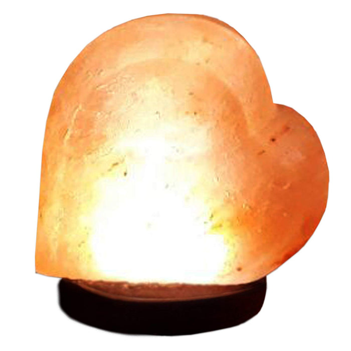 Natural Salt Lamp Heart
