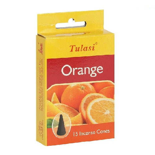 TULASI ORANGE INCENSE CONES