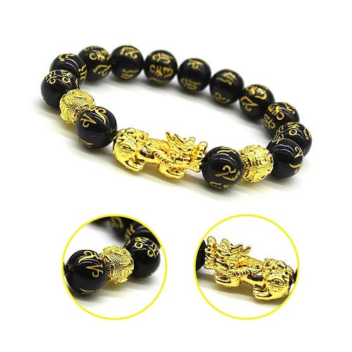 Feng Shui Black Obsidian Wealth Bracelet