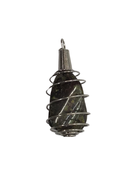 JASPER DRAGON SPIRAL PENDANT