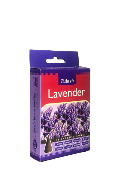 TULASI LAVENDER 15PCS INCENSE CONES