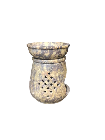NATURAL SOAPSTONE OIL BURNER ROUND