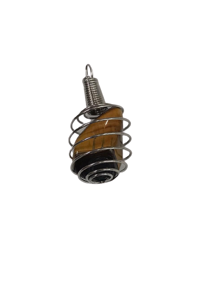 TIGER'S EYE SPIRAL PENDANT