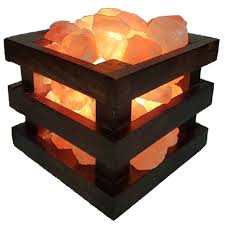 Natural Wood Salt Lamp