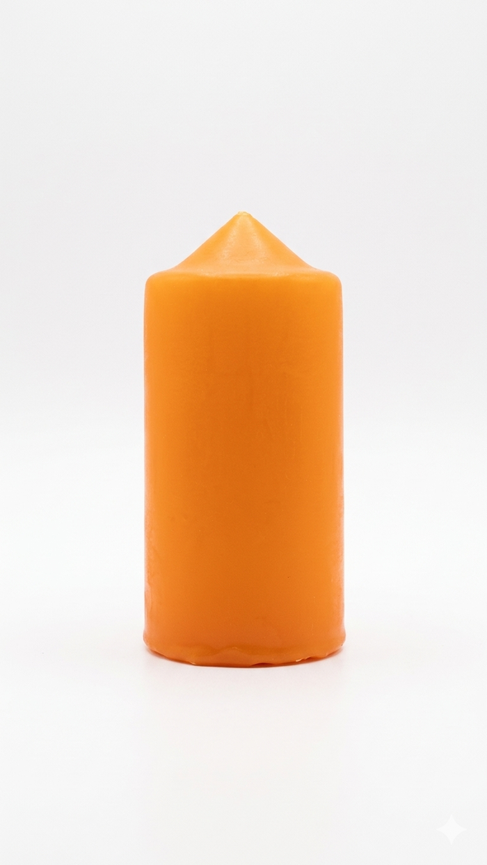 Orange Prayer Candle 5 CM x 8 CM