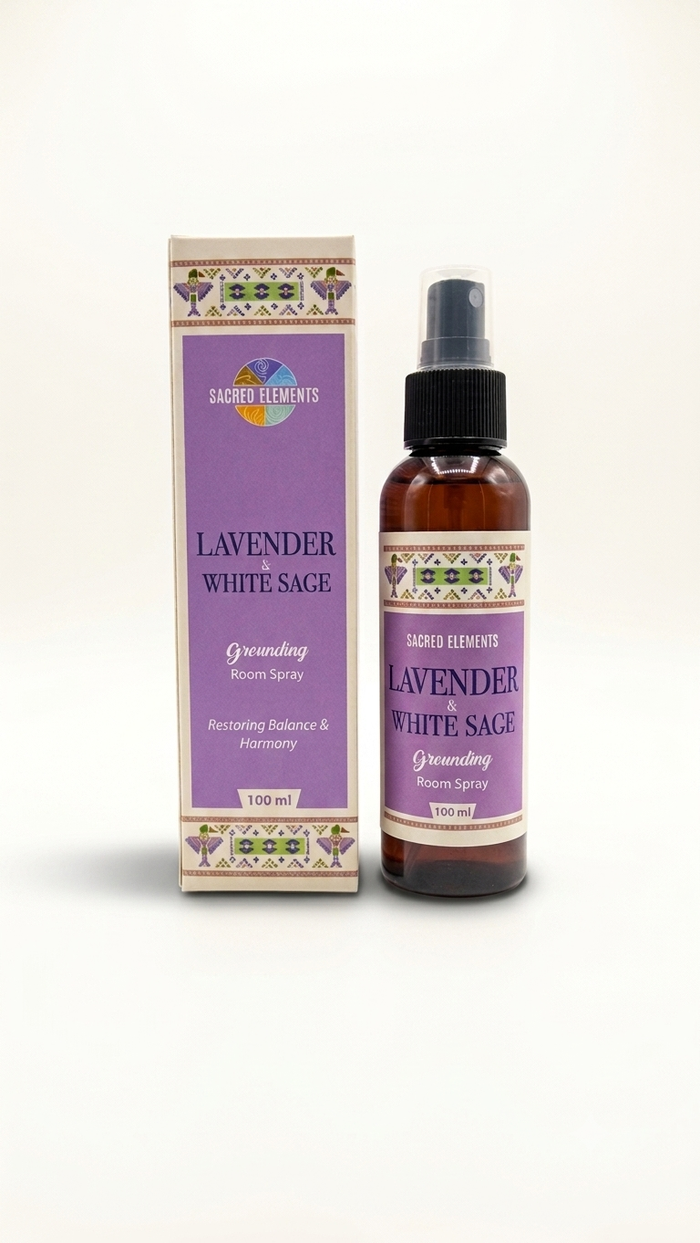 Sacred Elements Lavender & White Sage Grounding Room Spray – 100ml