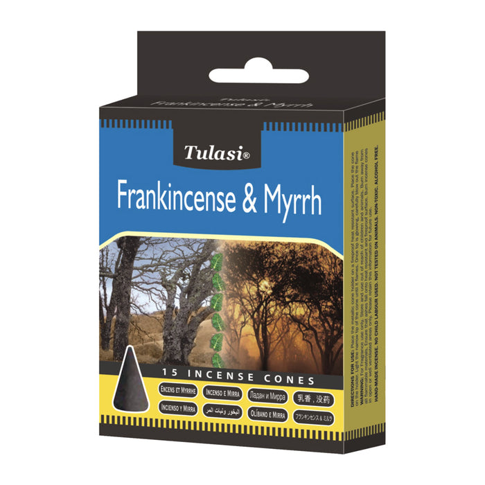 TULASI FRANKINCENSE & MYRRH CONES
