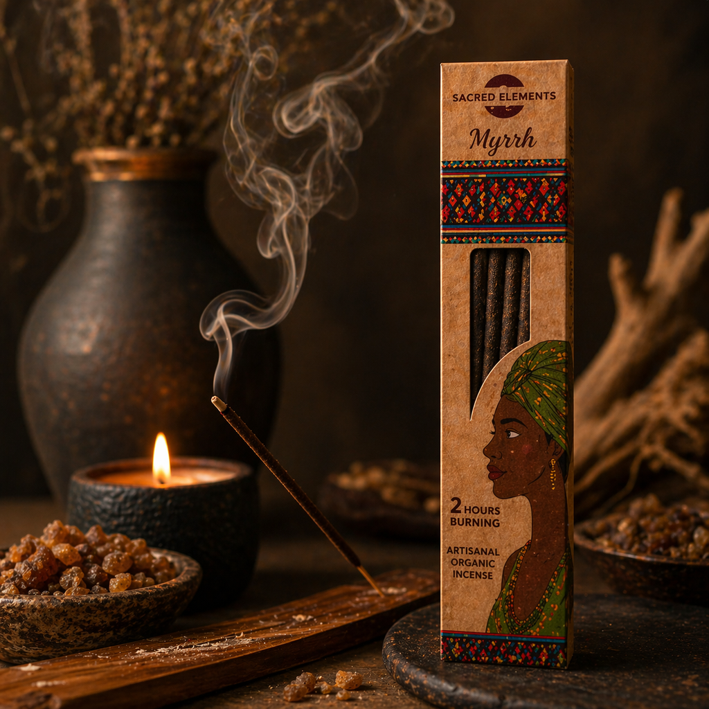 Sacred Elements Myrrh Incense Sticks – Grounding & Protection Ritual