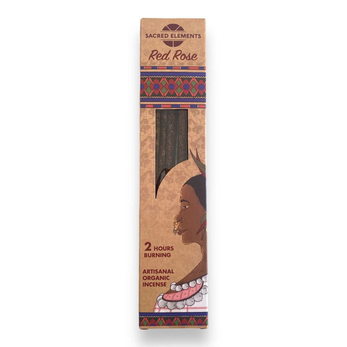 Sacred Elements Red Rose Incense Sticks – Love & Attraction Ritual
